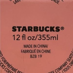Pink Starbucks coffee mug. 12oz mug. $5
